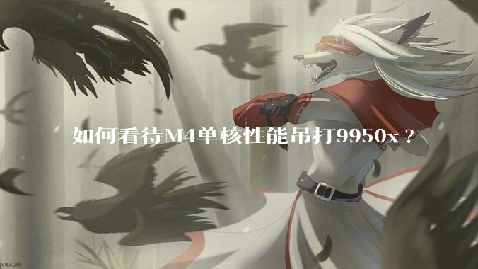 如何看待M4单核性能吊打9950x?